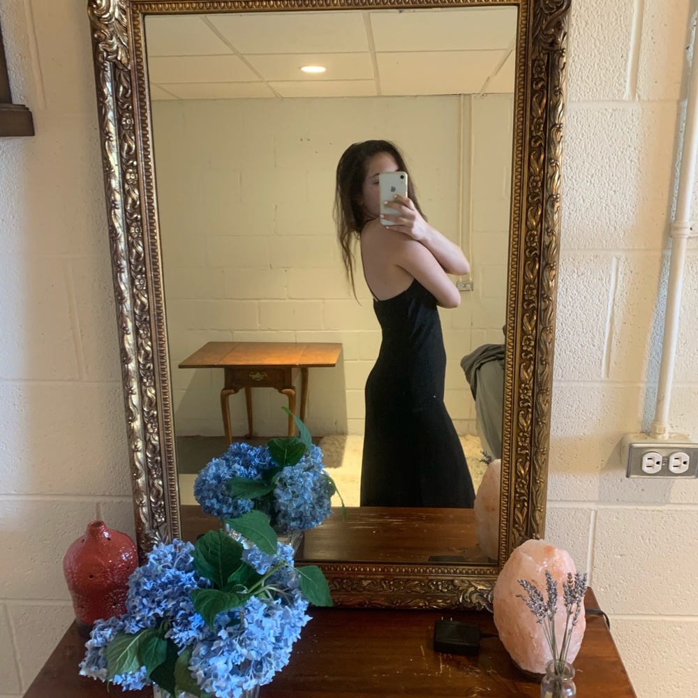 Black Wendy Chaitin Long Formal Dress